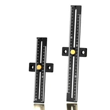 

Multi T-type Scribe Rule Aluminium Alloy Gauge 180/280mm Precision T-Square Ruler Woodworking DIY Tools