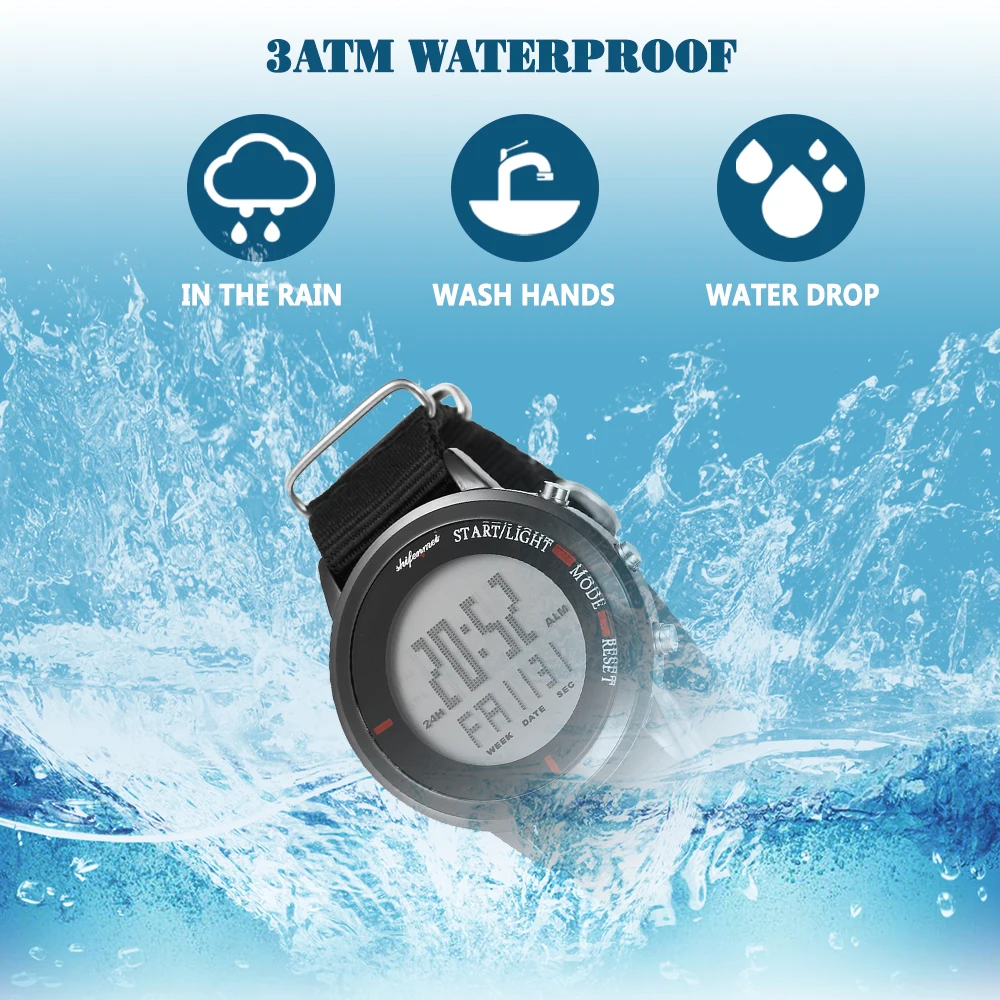 Digital Watches, shifenmei S1134 Digital Sports Watch with Big Face Daily Alarm Hourly Chime Stopwatch 1224H Date and Day EL Backlight Sport Watch for Men Women and Kids 4