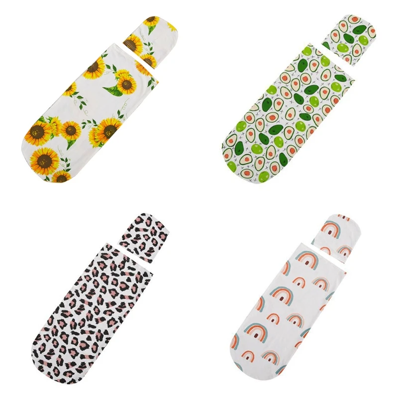 

Baby Newborn Printing Sleeping Bag with Hat Pure Cotton Swaddle Wrap Beanie Set