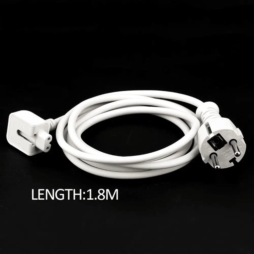 1 8M Extension Cable Cord for MacBook for Pro Charger Cable Power Cable Adapter US EU 2