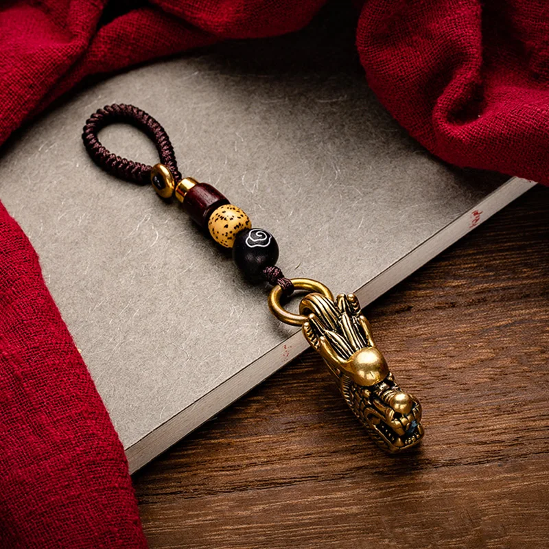 dragon head rope keychain (1)