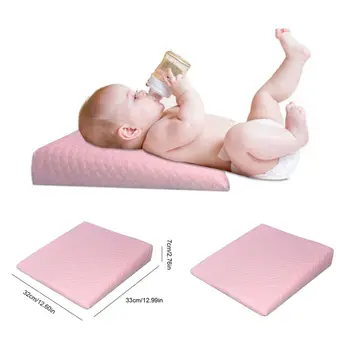 

2pcs Baby Universal Bassinet Wedge | Waterproof Layer & Handcrafted Cotton Removable Cover | 10-Degree Incline For Sleep NEW
