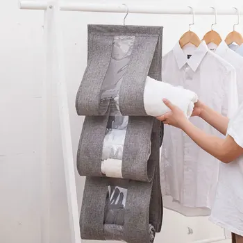 

Multi Layers Fodable Hanging Handbag Purse Storage Large Transparent Holder Dust Proof Organizer Rack Hook Hanger Rack Bag