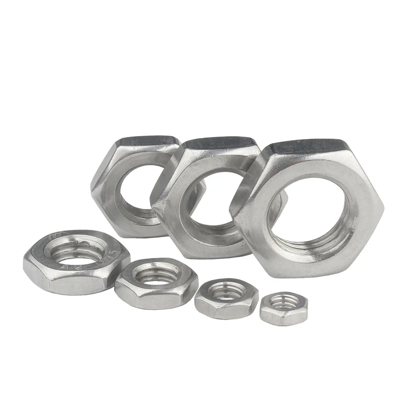 M18 M20 M22 M24 M27 M30 304 Stainless Steel Hexagon Nuts Hex Thin Fine Thread Nut | Обустройство дома