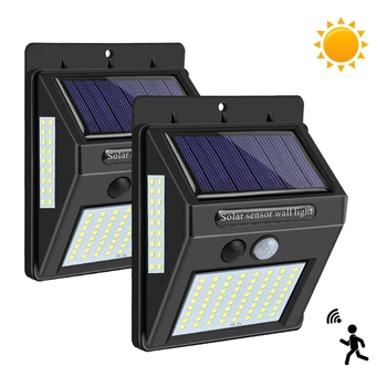 

LED Night Light with Motion Sensor Waterproof Solar Powered Wall Lamp for Path Street Garden Fence Outdoor Emergency Lighting