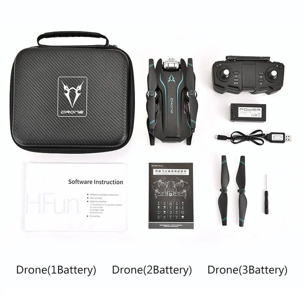 2,4G S20W wifi FPV 1080P HD камера 18 минут время полета складной Радиоуправляемый Дрон Квадрокоптер с корпусом передатчик