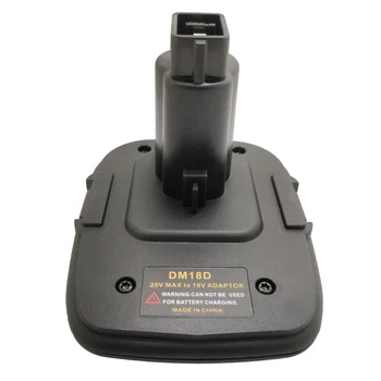 

For Dewalt 18V/20V Convertor Adapter Lithium Ion Battery for DC9096 DC9098 DE9096 18V Battery DM18D Battery Adapter with USB