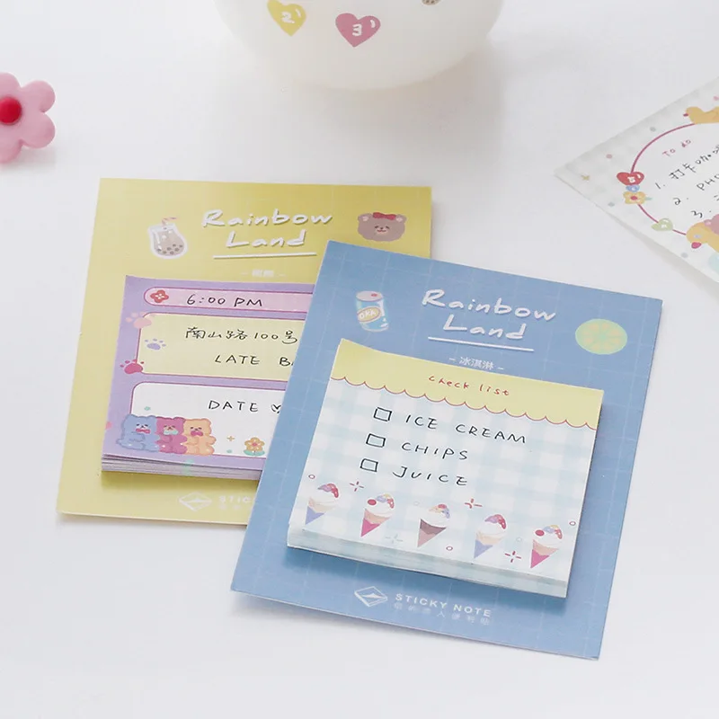 Angelhere 30 шт./лот Kawaii блокнот для заметок милый мультфильм N Times стикеры красочные милые Post-it канцелярские товары школьные принадлежности