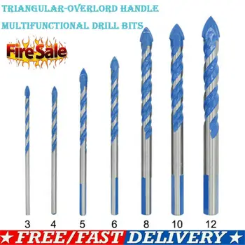 

2019 Triangular-overlord Handle Multifunctional Drill Bits Blue Black