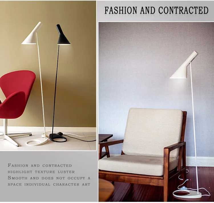 Arne jacobsen дизайнерский напольный светильник s светильник Современный Лофт AJ торшер черный/белый металлический светильник-подставка для гостиной/спальни/офиса