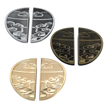 

2pcs/pair Semicircular Pull Solid Alloy handle 94mm Knob Brushed Gold/Silver/black Vintage Round old Chinese Cabinet Drawer Door
