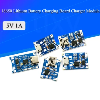 

TP4056 +Protection Dual Functions 5V 1A Micro USB 18650 Lithium Battery Charging Board Charger Module TYPE-C Connector