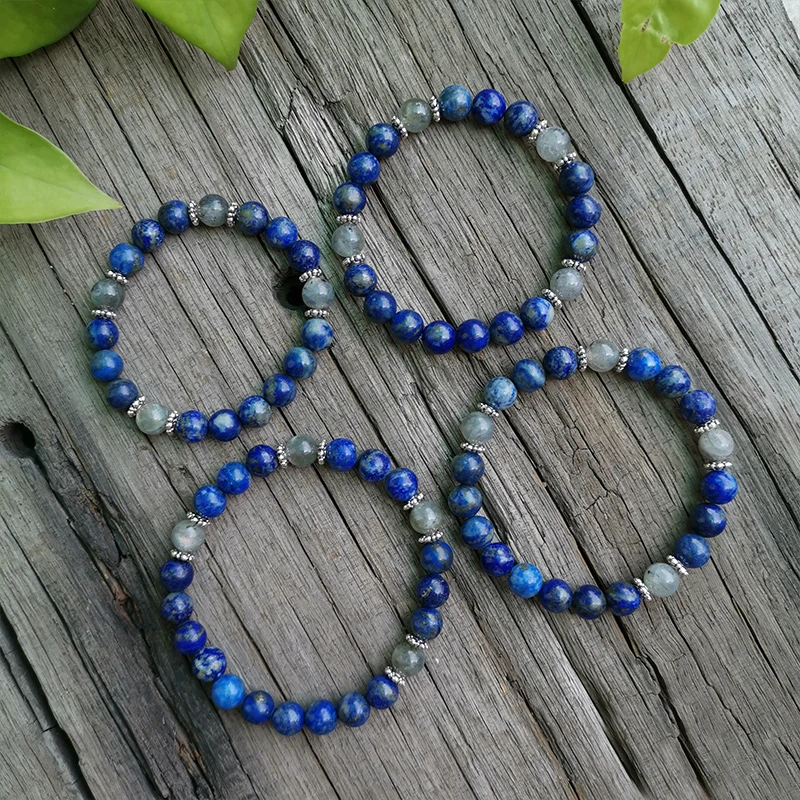 

8mm Natural Stone Beads,Prayer Bracelet,Lapis,Labradorite,Relax Mind,Calm,JapaMala Bracelet,Spiritual Jewelry,Meditation Beads