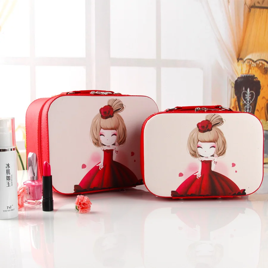 

Korean Fashion Cute Cosmetic Case Makeup Pouch Storage Box Professional Cosmetic Waterproof Travel Wash Bag Travel Accessories