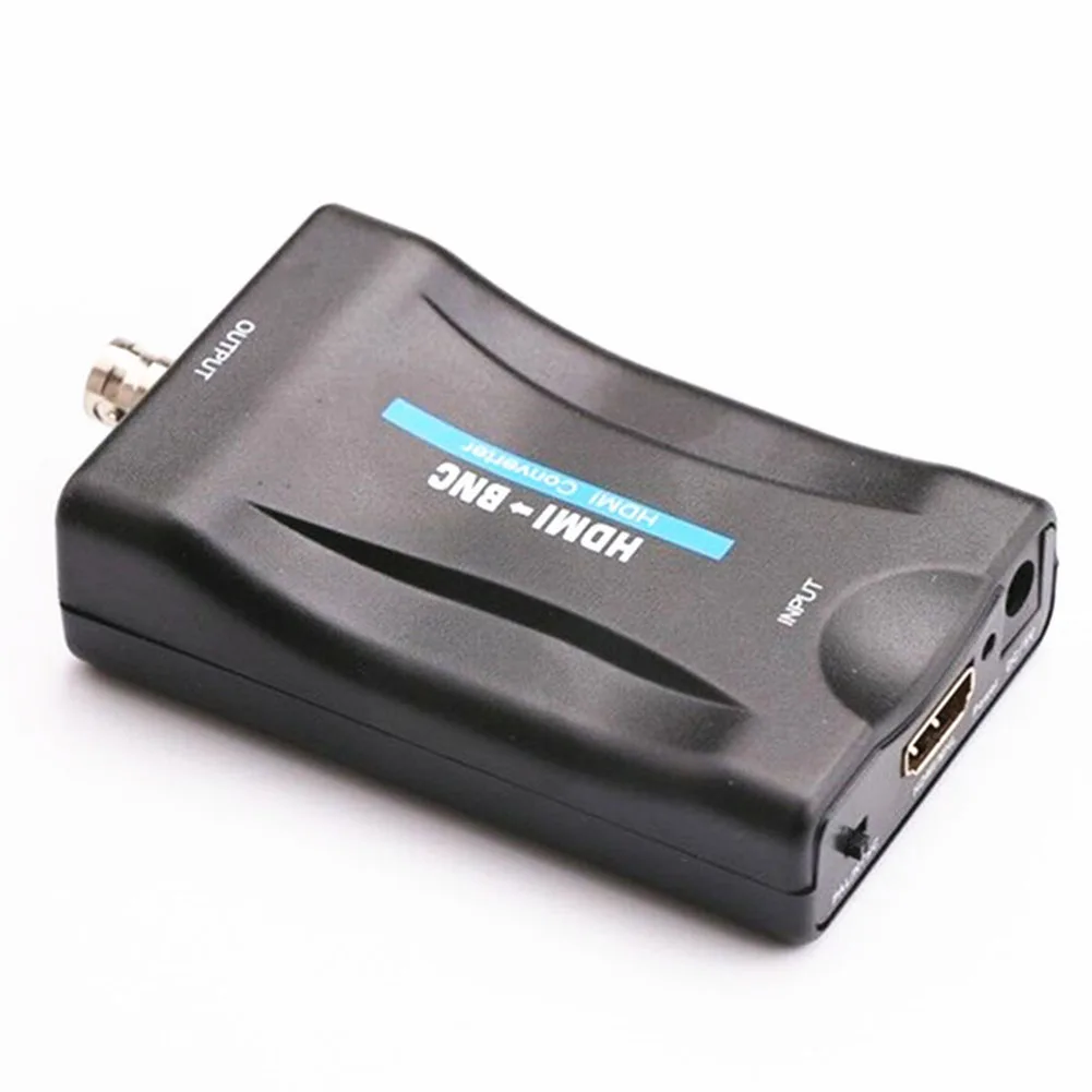 NTSC Цифровой аудио адаптер коммутатор коробка мини PAL HDMI к BNC сигналы видео конвертер композитные аксессуары USB порт портативный