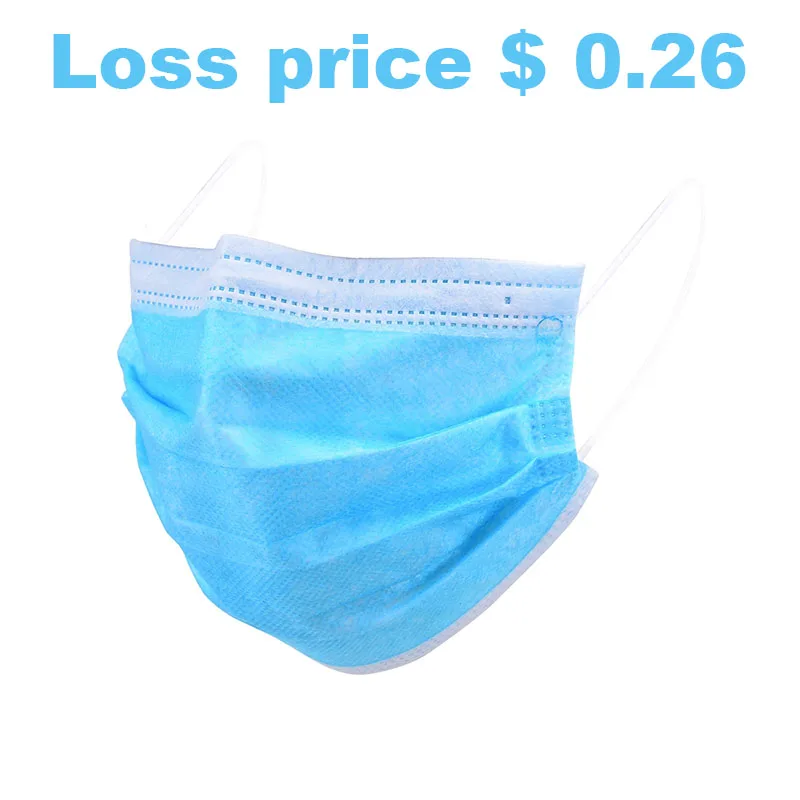 

Good Breathability disposable protective mask with elastic ear loops