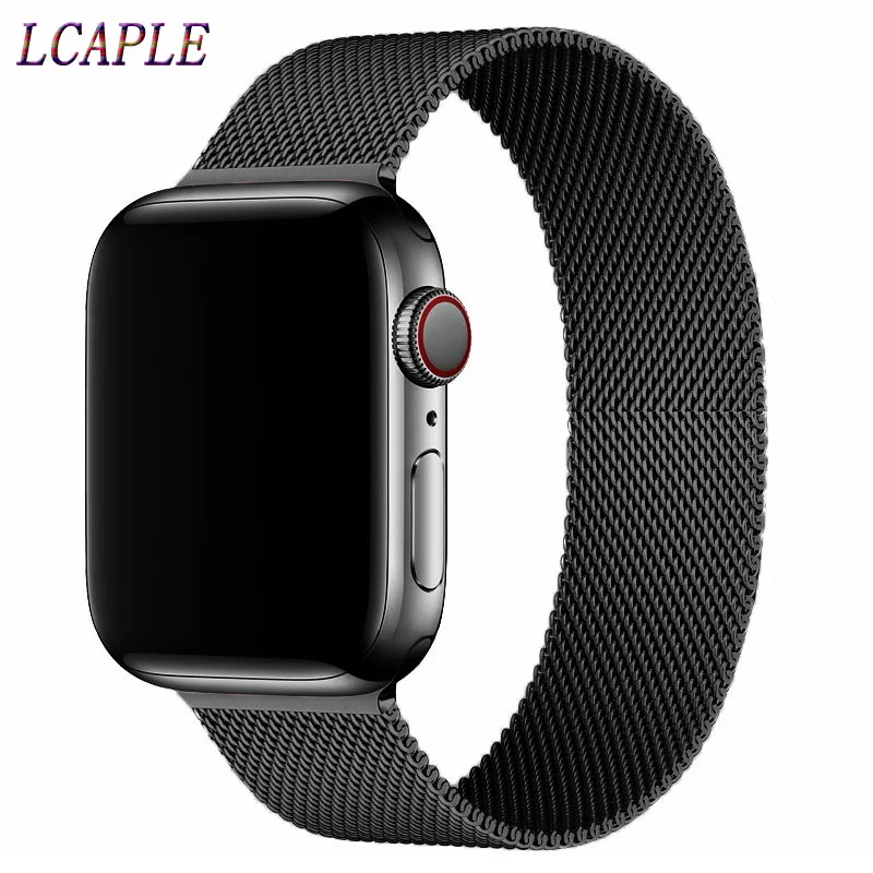 

Correa For Apple Watch 42mm 38mm Strap Iwatch Series 6 se 5 4 3Stainless Steel Bracelet Milanese Loop Apple Watch Band 44mm 40mm