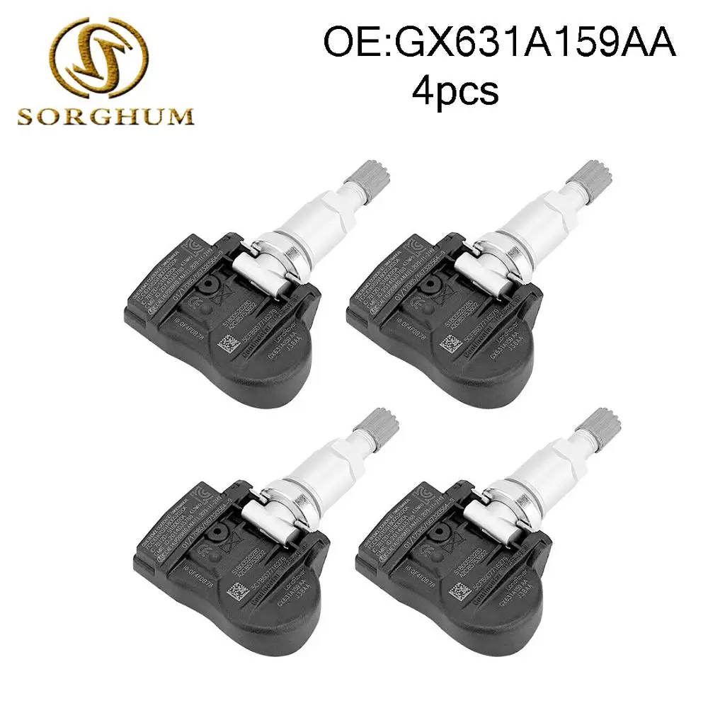 

4 pcs GX631A159AA TPMS OEM Tire Pressure Sensors 433MHz For Land Rover Jaguar