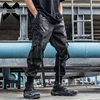 11 BYBB'S DARK Tactical Functional Cargo Pants Joggers Men Trousers Hip Hop Streetwear Ribbons Multi-pocket Pants Black WB189 1