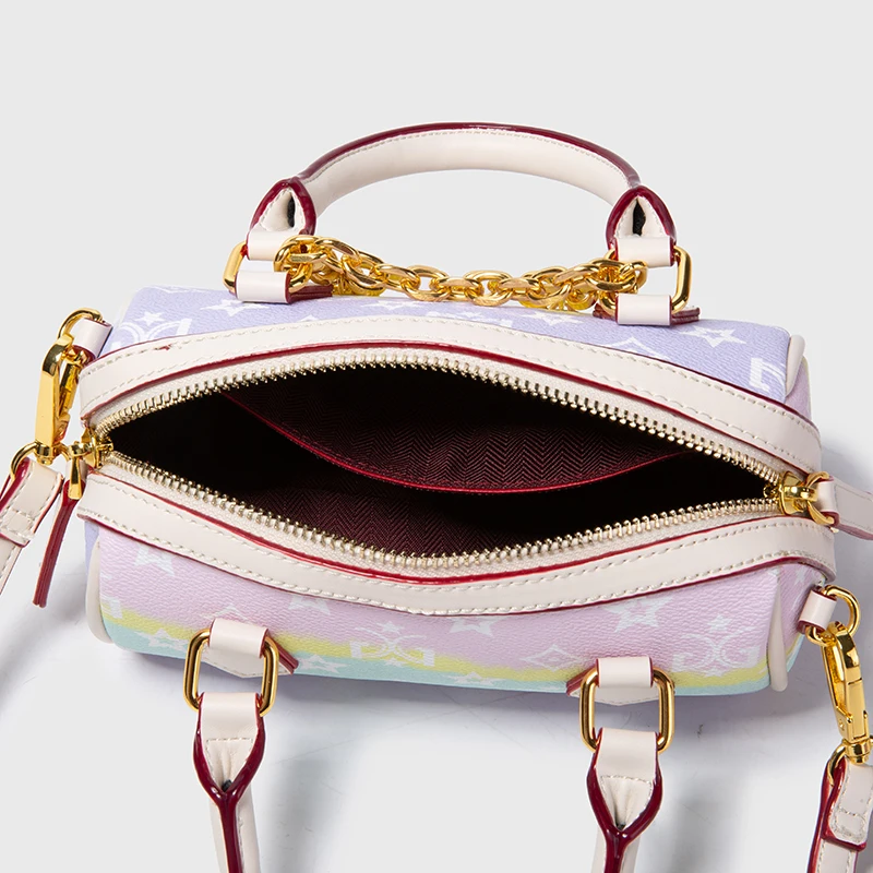 2021 Female Famous Designer Small Portable Shoulder Handbag Printed Colourful Chain Cosmetic Mini Corssbody Bag For Women