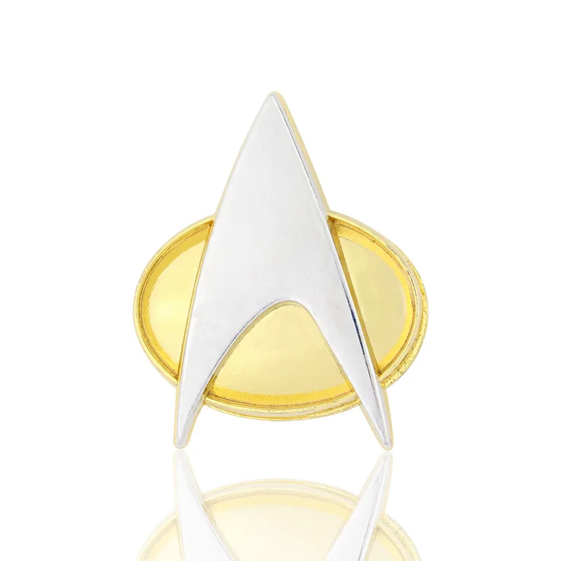 Moive Star Treks, брошь золотистого цвета, значок на булавке,, значок капитана, маленькая опора на булавке, Затерянная в космосе, модная брошь, аксессуары