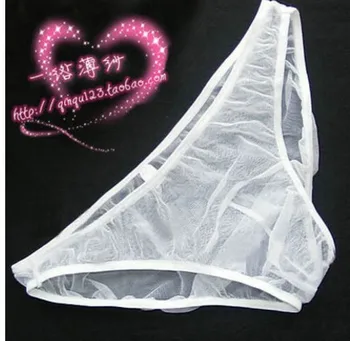 

wholesale high quality low price 10pcs/lot Acrylic perspective men's brief underwear 2.2yy