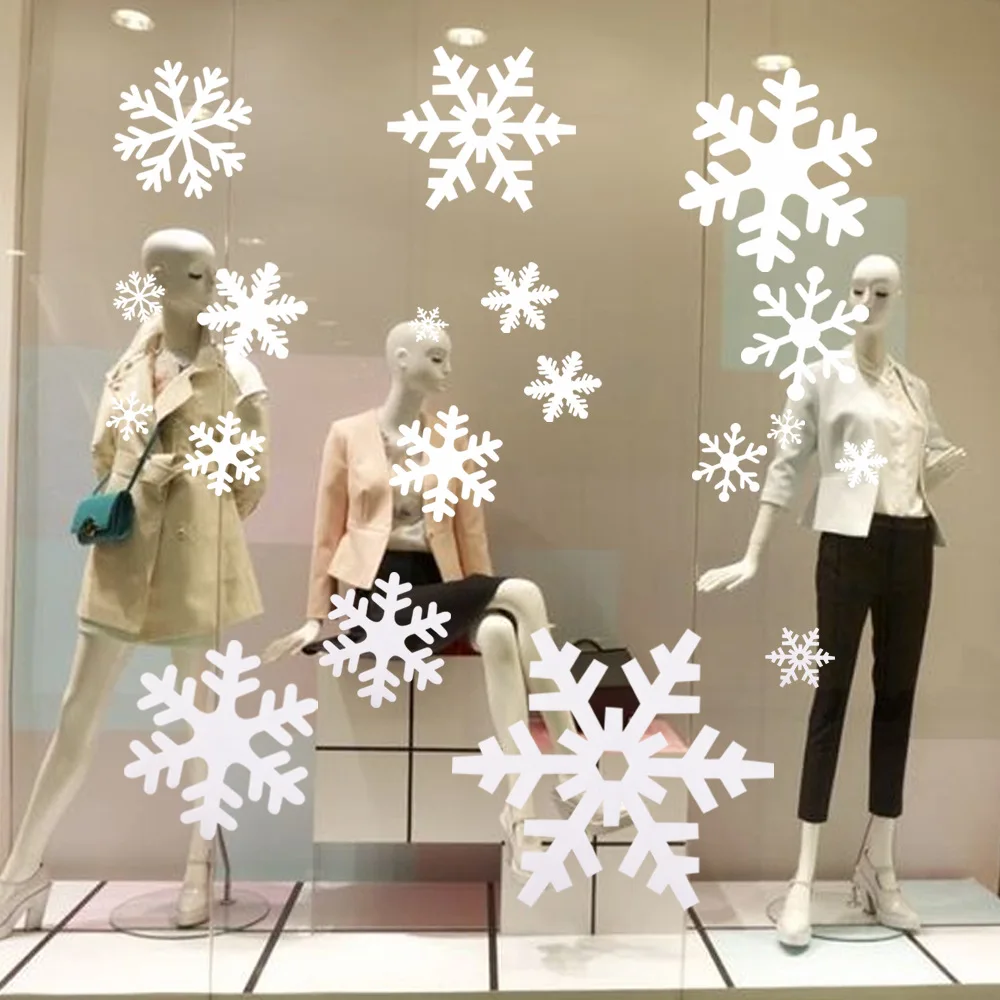 18 шт./упак. изысканные искусственные снежинки пены снежинки украшение оконного стекла Замороженные рождественские принадлежности для вечеринки декорации в виде снежинок