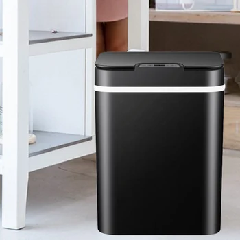 

Trash Can Garbage Touchless Automatic Stainless Steel for Home Kitchen Bedroom LAD-sale