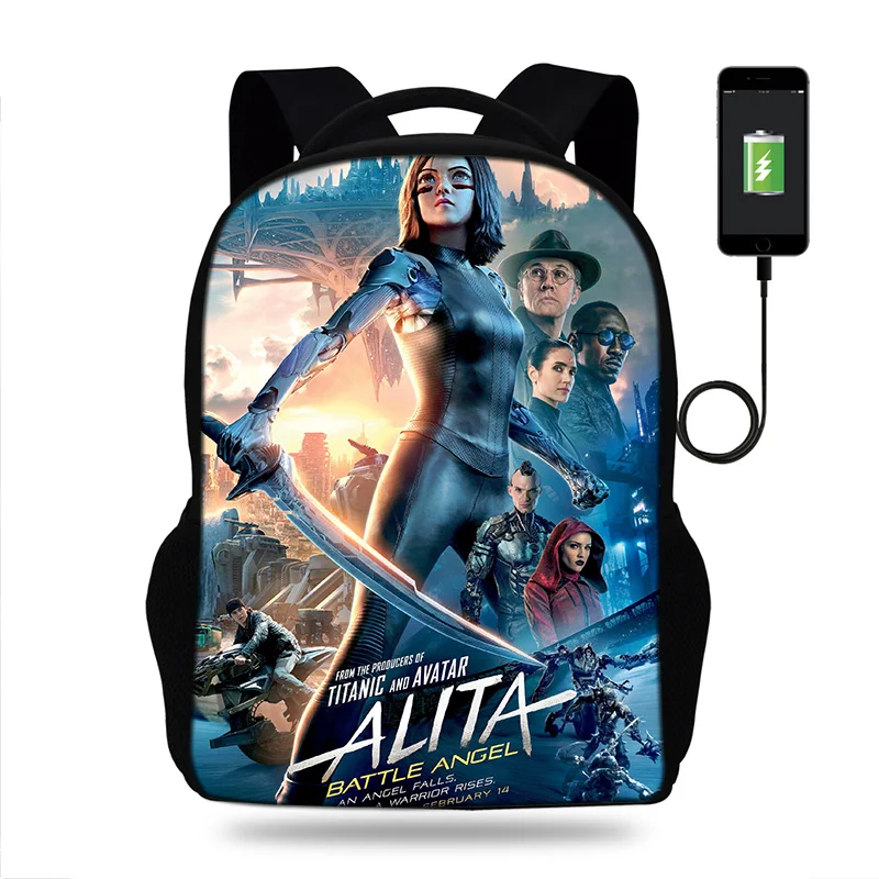 Забавный рюкзак Alita для женщин дорожные сумки подростков девочек детский