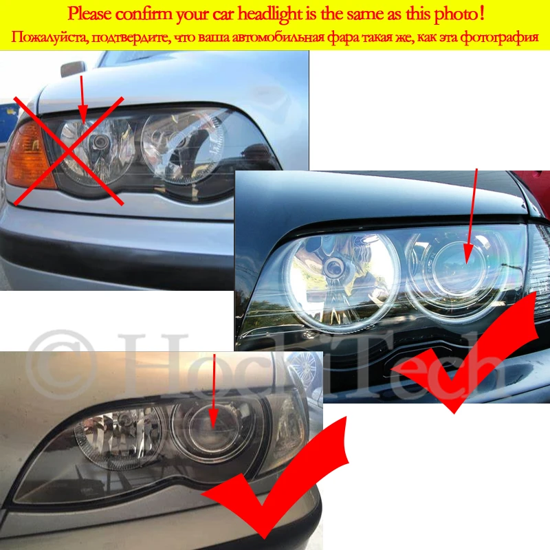 Ojos de Ángel de algodón RGB para BMW, E46, M3, E36, E39,  Sedan/Wagon/Coupe, faro DRL Halo Light APP, accesorios de coche compatibles  con Bluetooth - AliExpress