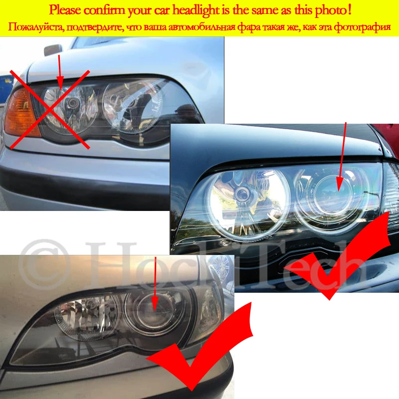 5050 SMD RGB LED ANGEL EYES KIT Bluetooth APP Fit for BMW 3 5 7 Series E38  E39 E46 Multi-color 131*146mm 131mm - AliExpress