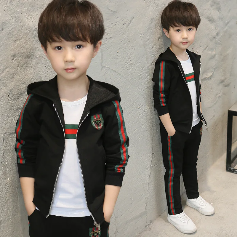 

BOY'S Autumn Clothing Childrenswear a Ready 2019 GIRL'S Suit Sports Three-piece Set School Uniform CHILDREN'S Suit
