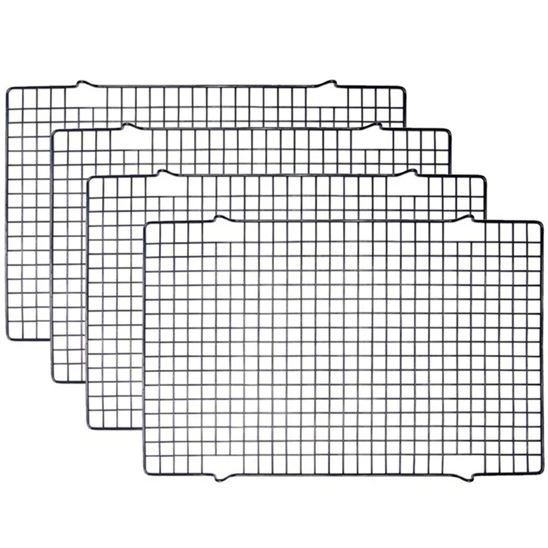 

4 Packs Cooling Rack Baking Rack Diy Baking Tools Cake Cooling Rack Non-Stick Bread Cooling Rack Baking Cake Cold Frame Black No