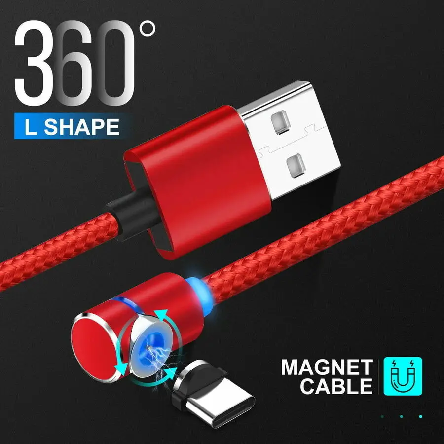 Магнитный кабель для зарядки Micro usb type C адаптер для быстрой зарядки телефона Microusb type-C магнитное зарядное устройство usb c для iphone samsung