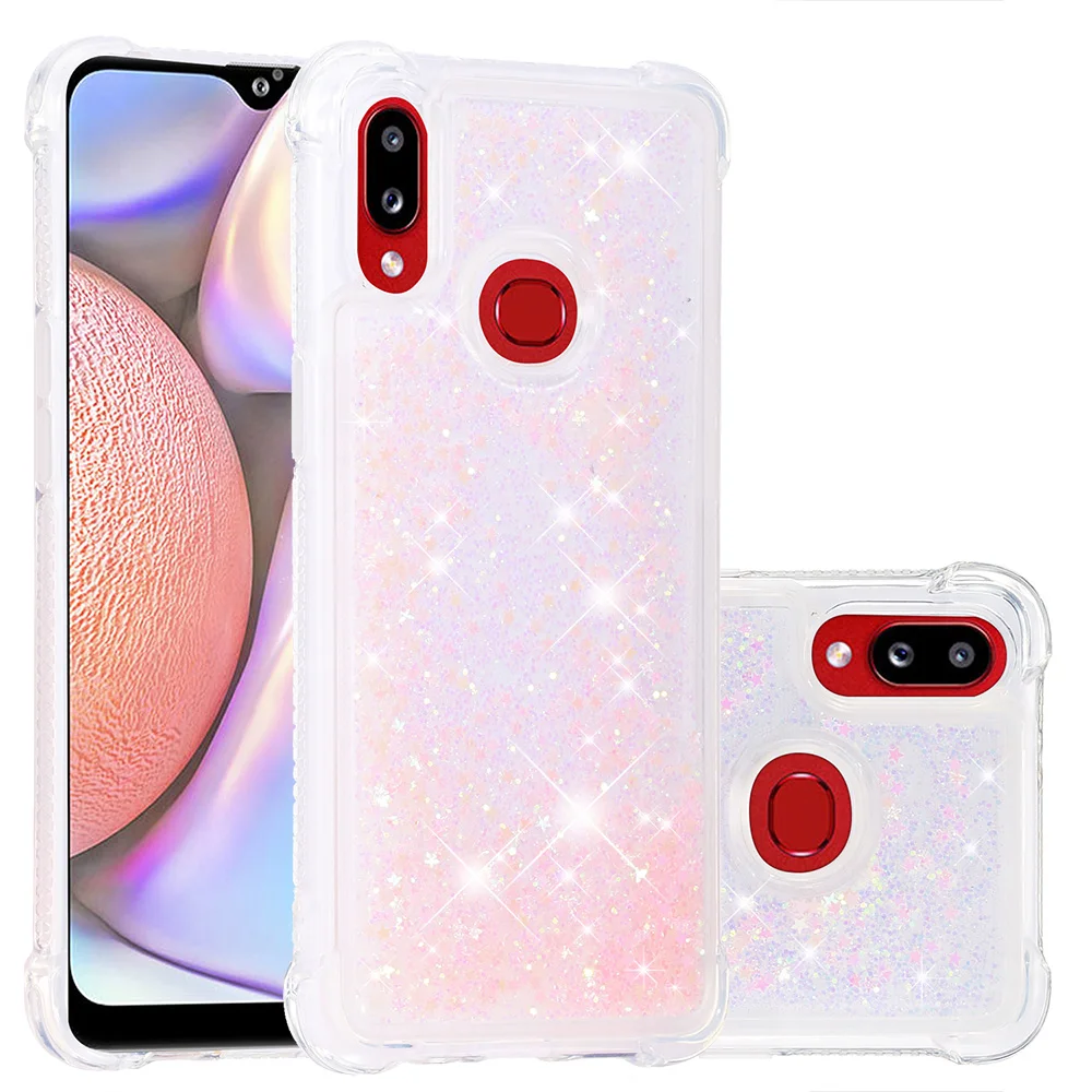 Сверкающее ТПУ противоударный чехол для samsung Galaxy A10S 20С 30С 40С 50S 70 M10 20 6 7 Note 9 10 Pro 5G S10 8 плюс J3 4 5