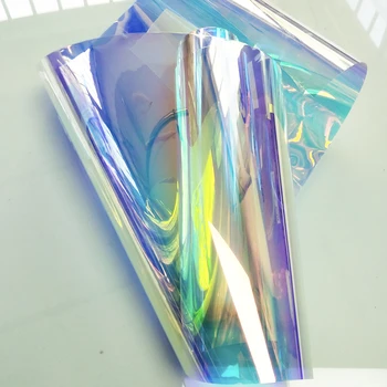 

Self-Adhesive Rainbow Effect One Way Window Film Privacy Mirrored Window Stickers Vinyl Heat Thermal Glass Tint Stained