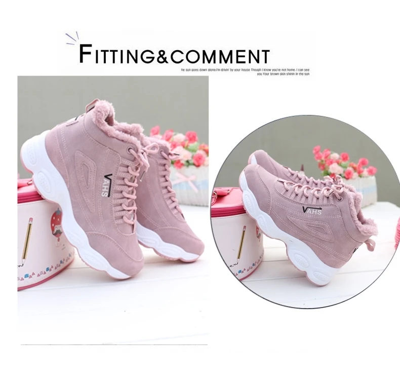 Jogging Shoes Boots sneakers Sports Trend outdoor woman women warm Running Shoes Warm Womens Sneakers Winter Zapatillas Muier