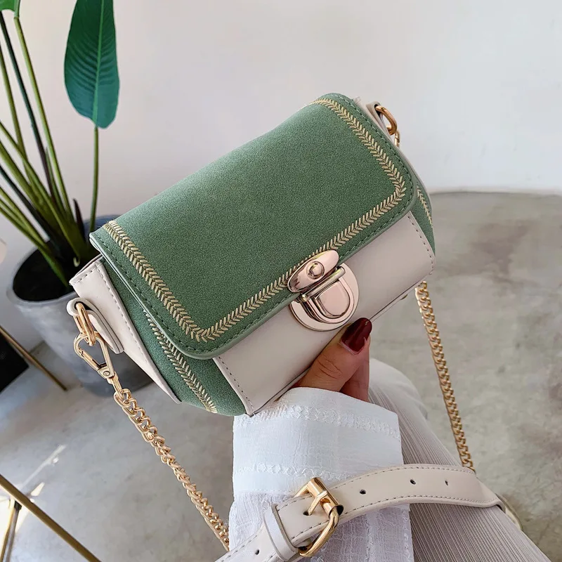

Summer Popular Bag Women's 2020 New Style Fashion Korean-style Versatile Shoulder Bag Chain Bag Dull Polish Fashion Small Square