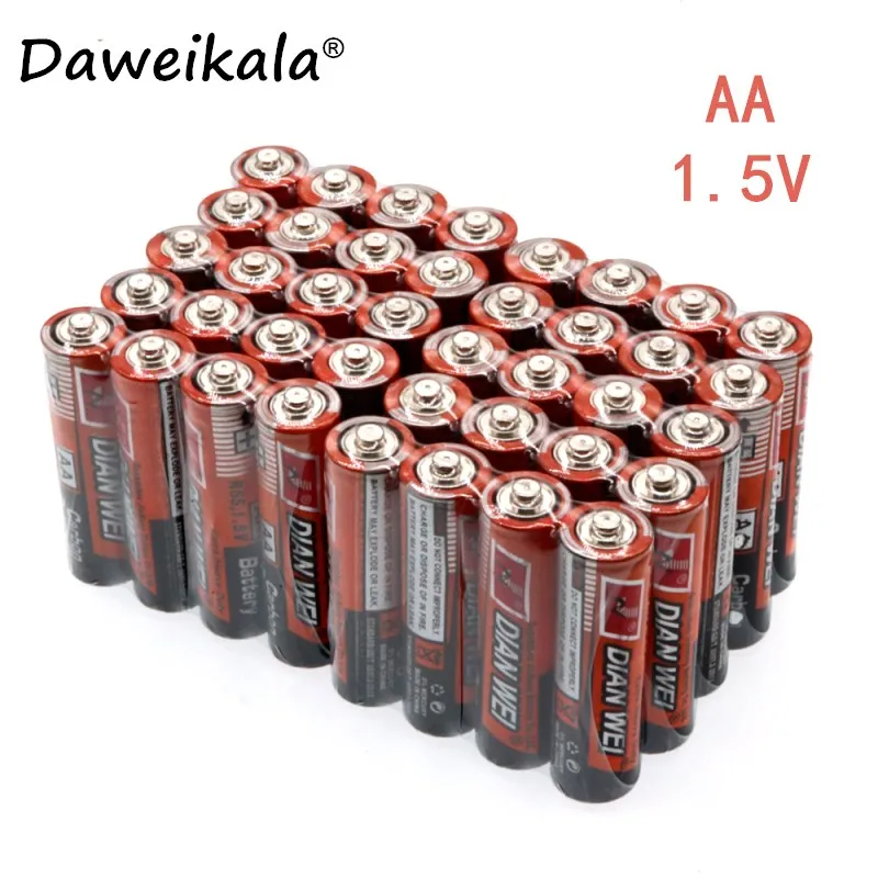 Для выведения токсинов, 40 шт AA Батарея 1,5 V LR6 AM3 E91 MN1500 сухие щелочные батарейки