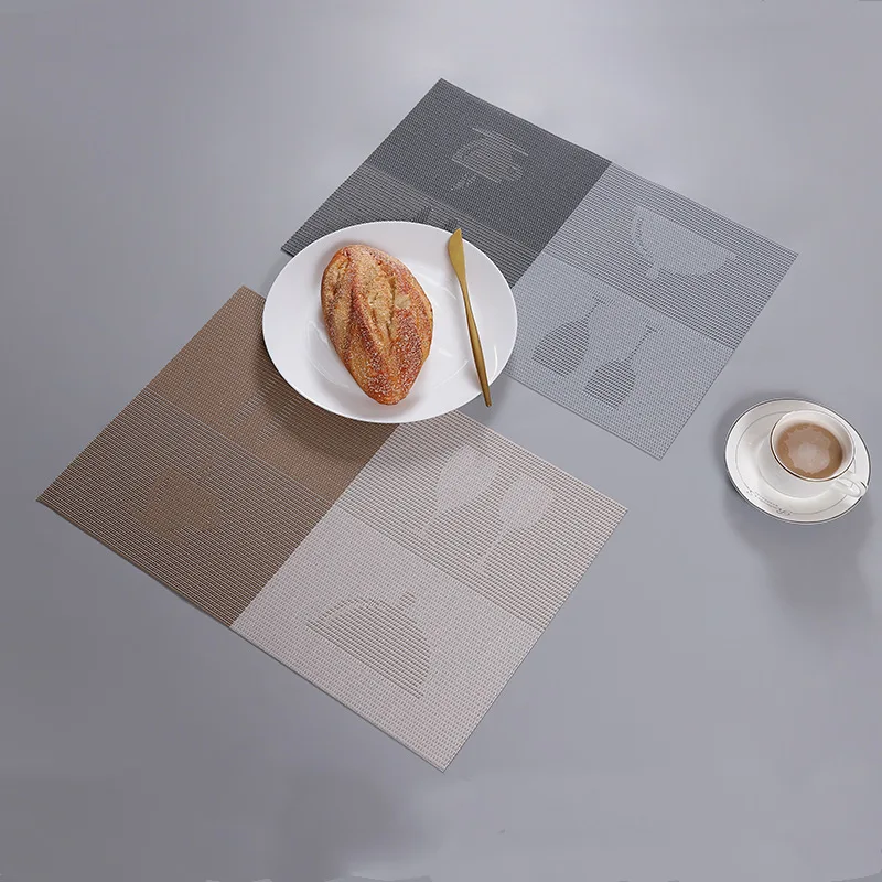 

Placemats Washable PVC Table Cloth Pad Mat Tablemats Stain-Resistant Dining Disc Bowl Pad Coaster Non-slip PVC Pad table mat