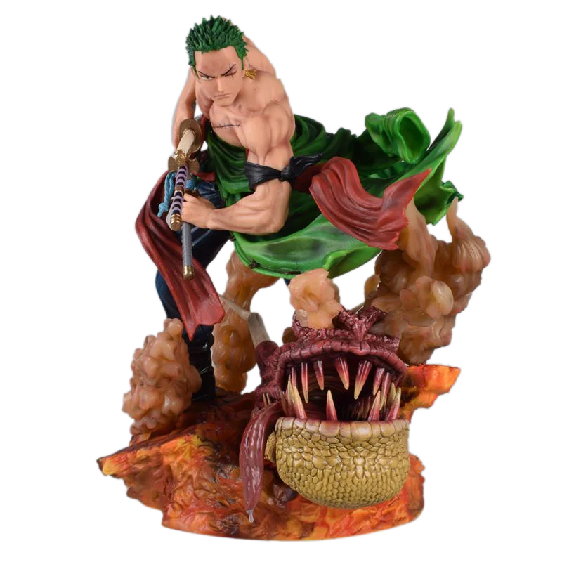 1/4, 42 см, аниме, цельная фигурка, Roronoa Zoro, бои, ПВХ, мультяшная фигурка, игрушки, Коллекционная модель, подарок для мальчика