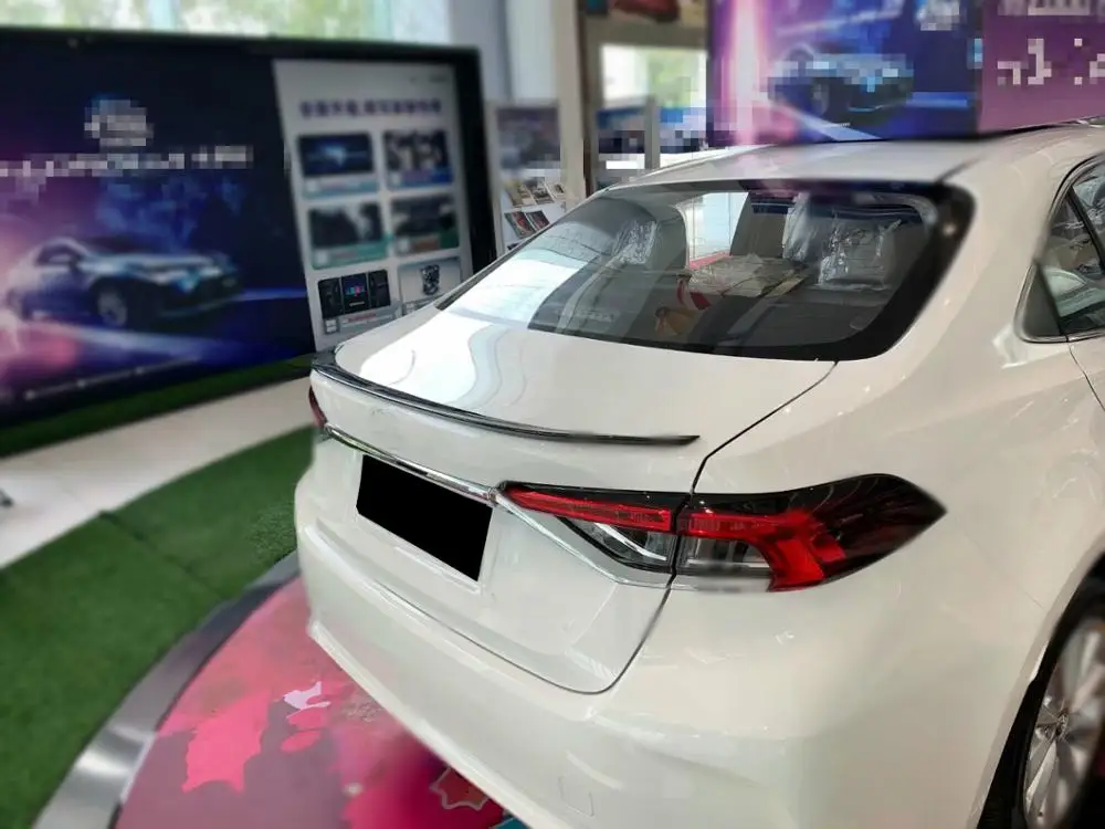 Для Toyota Corolla E210 SEDAN 2018 2020 карбоновый стиль задняя крышка для багажника