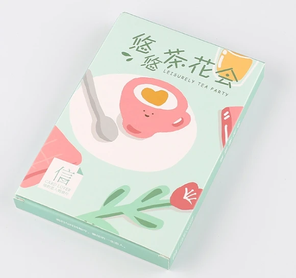 

P56- Tea flower paper postcard(1pack=30pieces)