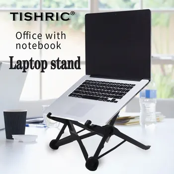 

TISHRIC Laptop Stand Notebook Computer Cooling Holder Stand Portable Adjustable Foldable For 7-15 inch MacBook Pro Air PC DELL