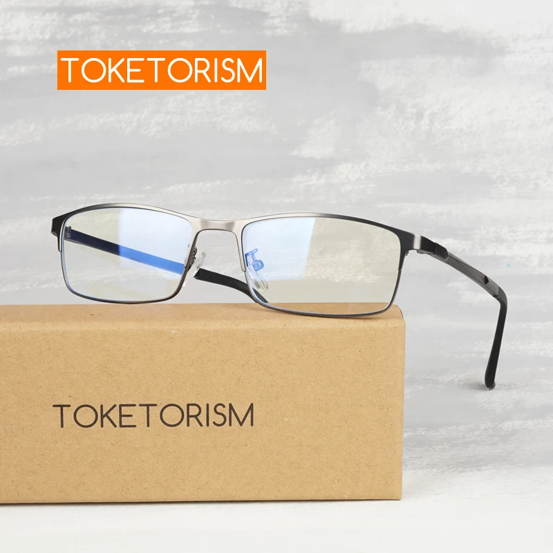 Toketorism tr90, анти-синий светильник, очки для работы за компьютером, без градусов, простые очки, оправы для очков по рецепту, 1278