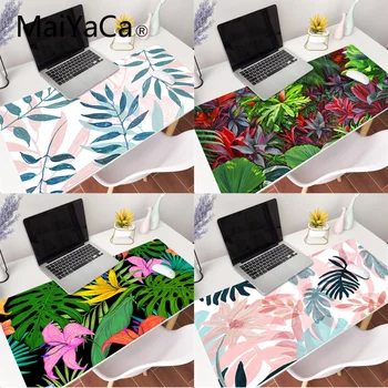 

MaiYaCa Tropical leaves Flower Beautiful Anime Mouse Mat Gaming Mouse Pad Large Deak Mat for overwatch/cs go/world of warcraft