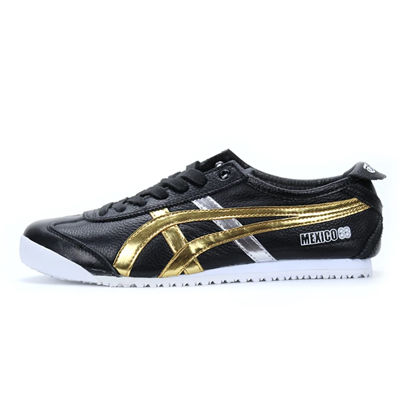 Черный Оригинальные Onitsuka Tiger нейтральные спортивные кроссовки мужские и женские удобные дышащие кроссовки для отдыха - Цвет: Черный