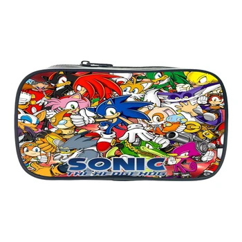 

Cute Sonic Pencil Case Boys Girls Students Pen Bags Teens Large Capacity Stationery Storage New Children Kids School Supplies