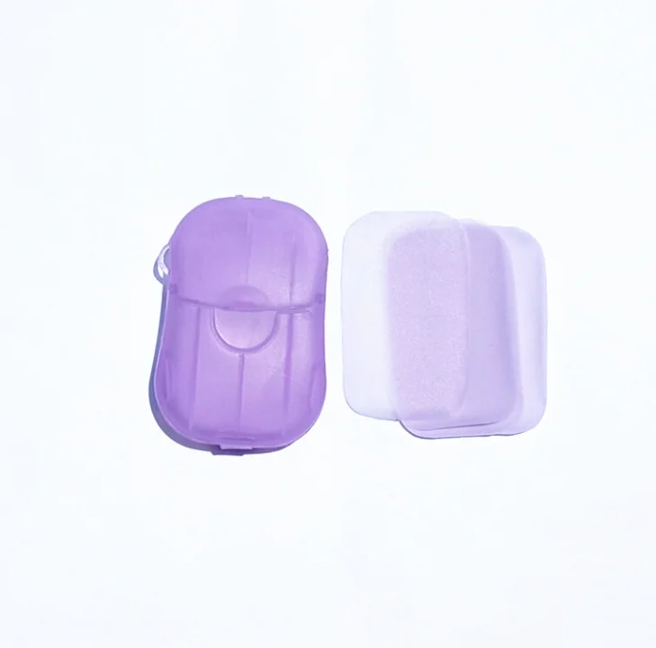 C806 Purple CTREE 2 коробка мыло бумага одноразовая антисептик для рук, мыло для детей и взрослых путешествия для чистки и стерилизации мыло бумага ванная комната гаджет C806 - Цвет: C806 Purple