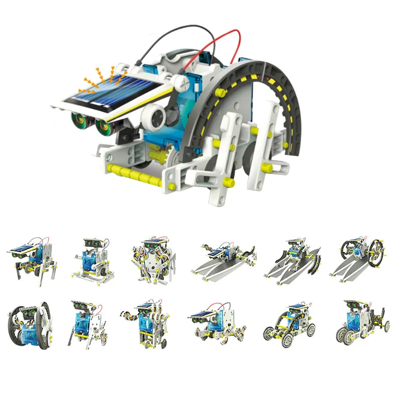13 in 1 educational solar robot